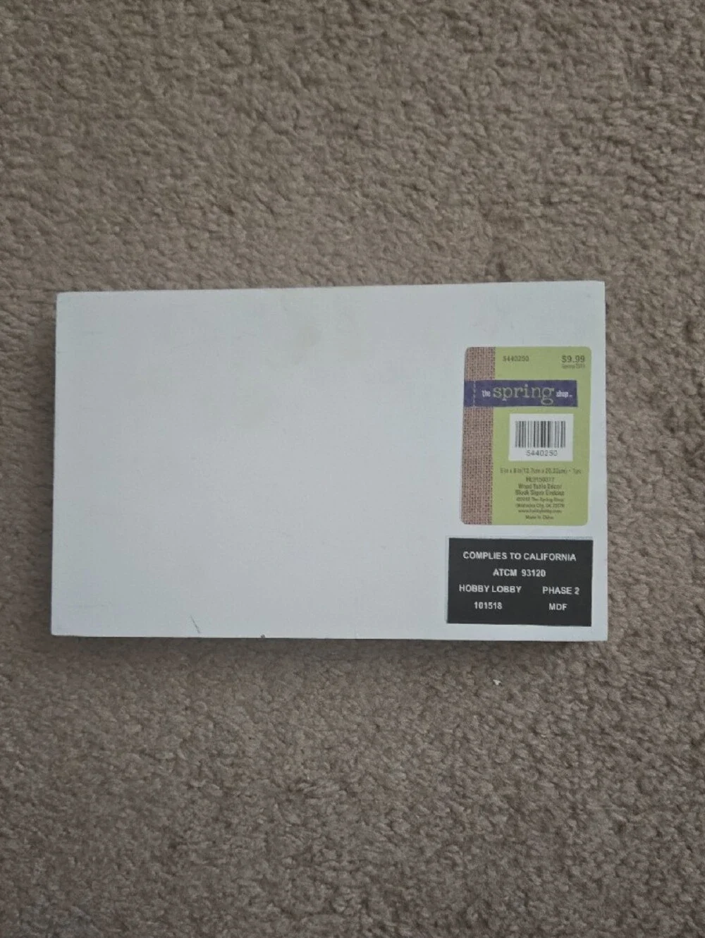 Hobby Lobby white rustic